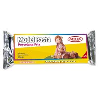 Pasta Moldear En Frío 500G Color Blanco Traslúcido  Artel