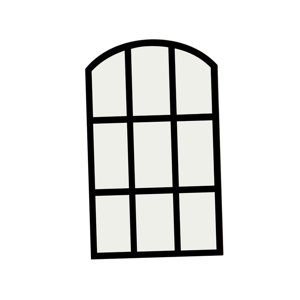 Magideal - Espejo De Panel De Ventana Arqueado, Espejo De Ventana De Imitación, Espejo De Tocador, Arco Acrílico, Espejo De Pared De Granja Para Granja, Sala De Negro