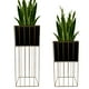 thumbnail image 1 of Set 2 Porta Macetero Pedestal Maceta Plantas Negro Dorado, 1 of 8