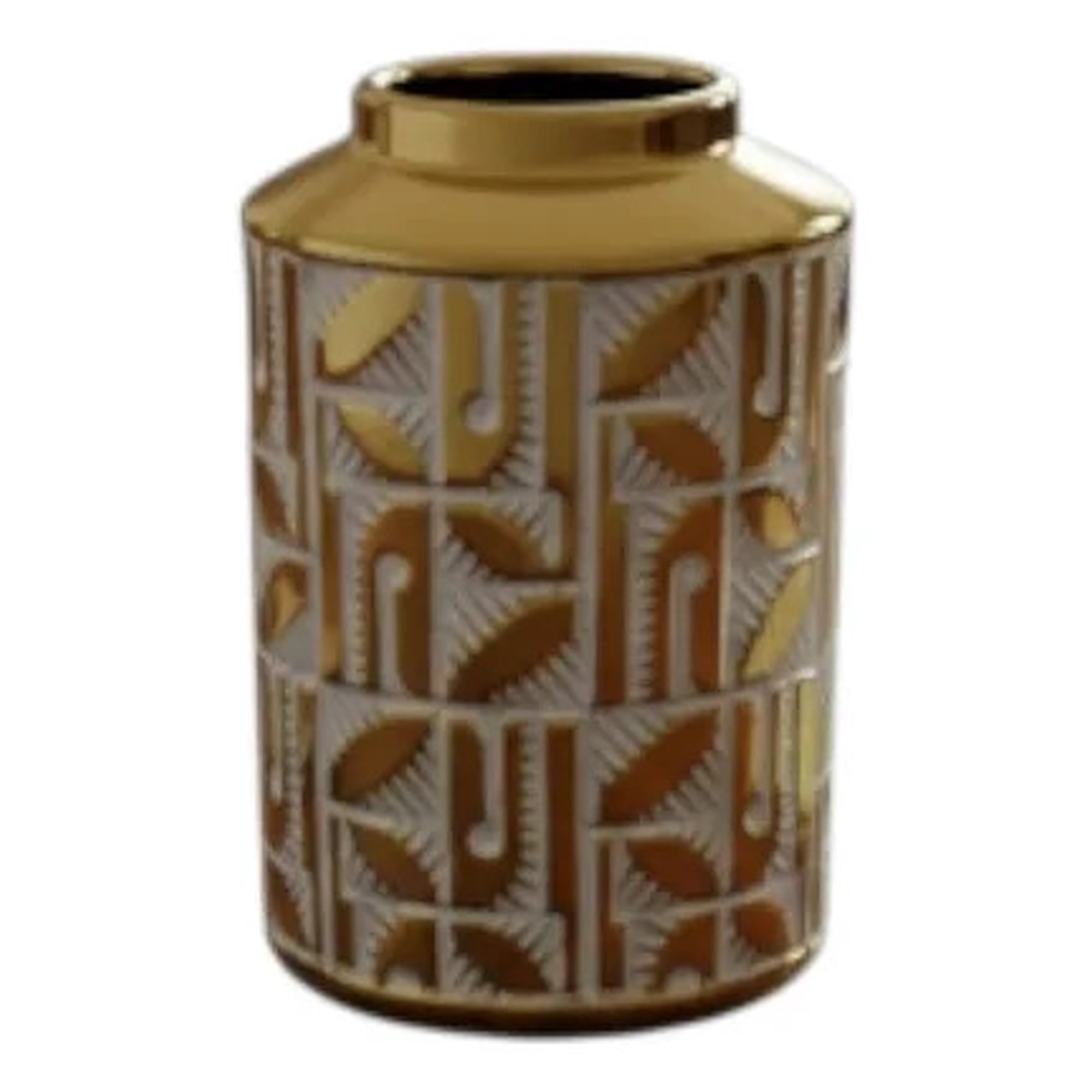 Genérico - Florero Decorativo Jarrón Diseño Tropical Alto Relieve Jhn