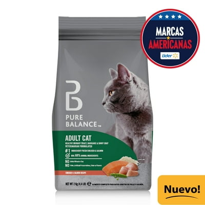 Alimento Seco Gato Adulto De Pollo Y Salmón 2 Kg Pure Balance