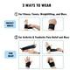 thumbnail image 4 of Muñequera deportiva ajustable (2 unidades), muñequera, soporte para la mano, soporte para el túnel carpiano para fitness, alivio del dolor de artritis y tendinitis, adecuada tanto para mano derecha co, 4 of 6