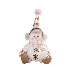 Magideal - Muñeco De Nieve De Navidad, Colección De Decoración, Fiesta, Regalo Adorable Para Niños, Juguete Exquisito De Escritorio, Figura De Navidad, Adorno De Sombrero Alto