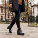 thumbnail image 2 of Bota New Walk Plataforma Larga Negra, 2 of 6