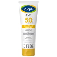 Loción De Protección Solar Cetaphil Sheer Mineral Spf 50 90 Ml