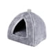 thumbnail image 4 of Cama Cueva De Felpa Cama Para Mascotas Cama Para Dormir Para Conejos Animales Pequeños Gatito Cachorro Gris M, 4 of 5