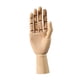 thumbnail image 2 of Maniquí De Mano De Madera Para Mano Derecha, Usos Múltiples, Articulación Móvil, Modelo De Mano De Madera Mediano, 2 of 5