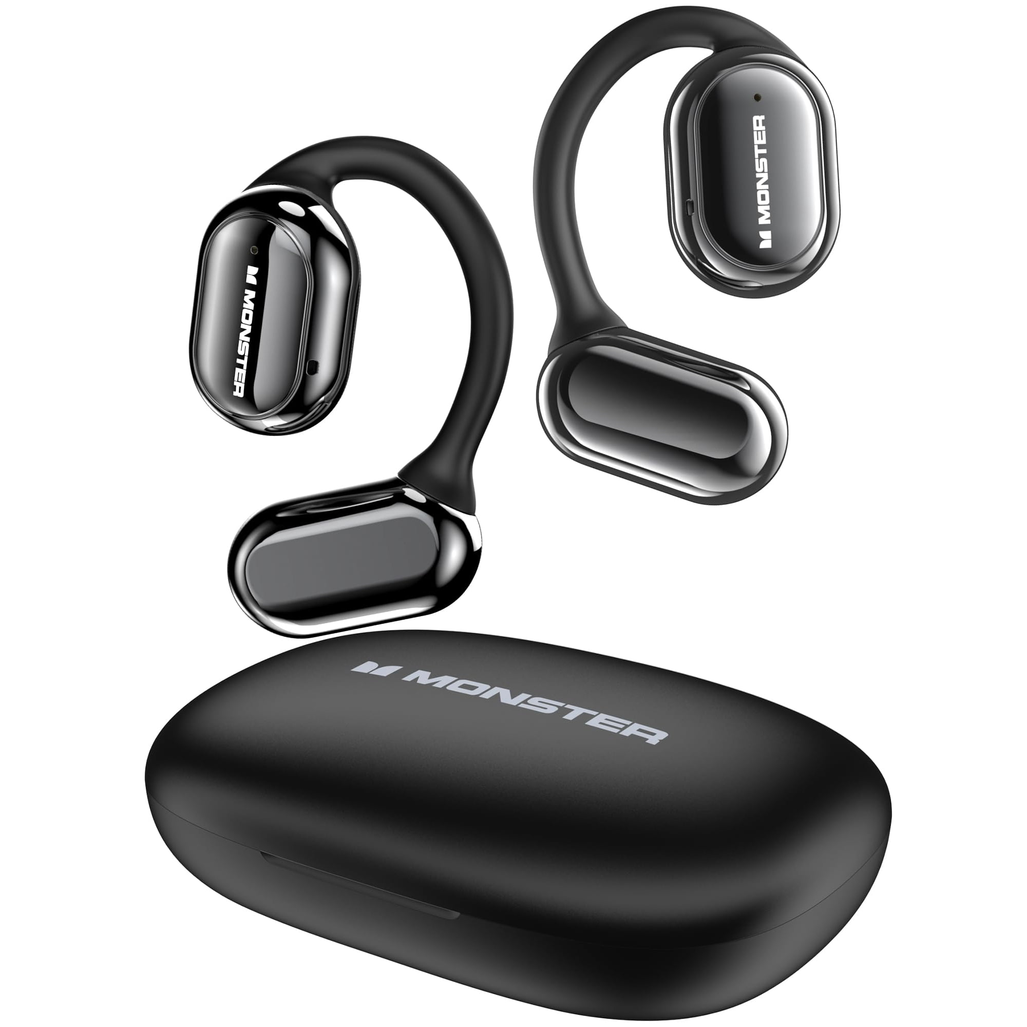 Auriculares Bluetooth 5.3 Monster Open Free Ac100 Negros