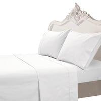 Mallorca - Juego De Sábanas T200 Lisa Blanca 1,5 Pzas