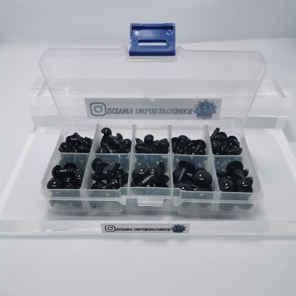Caja de 142 ojitos de seguridad para amigurumi