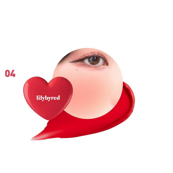 Rubor Coreano En Bálsamo De Alta Pigmentación, Luv Beam Cheek Balm 04 #heart Attack Red -