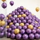 thumbnail image 4 of Globos Ztikug, 50 unidades, látex, 30 cm, color morado metalizado, cumpleaños, 4 of 6