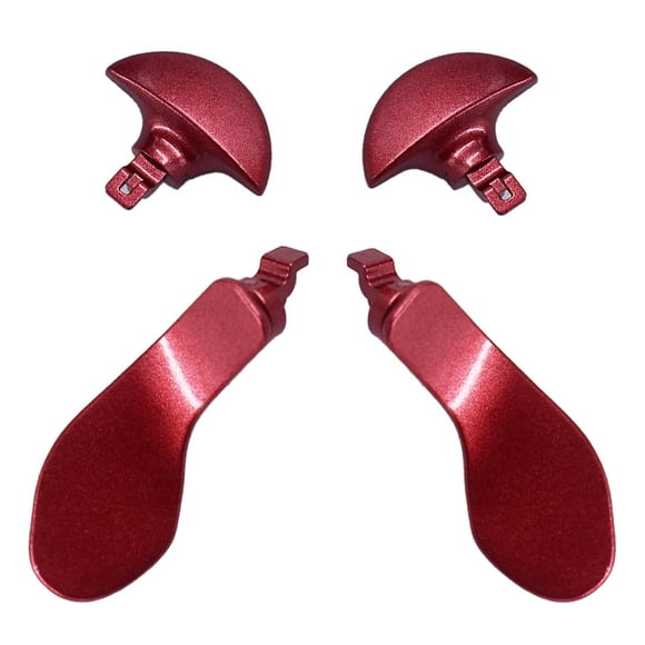 4PCS Metal Back Paddles For PS5 DualSense Edge Controller,Paletas de repuesto intercambiables para PS5 DualSenseEdge Wireless Controller-Rojo