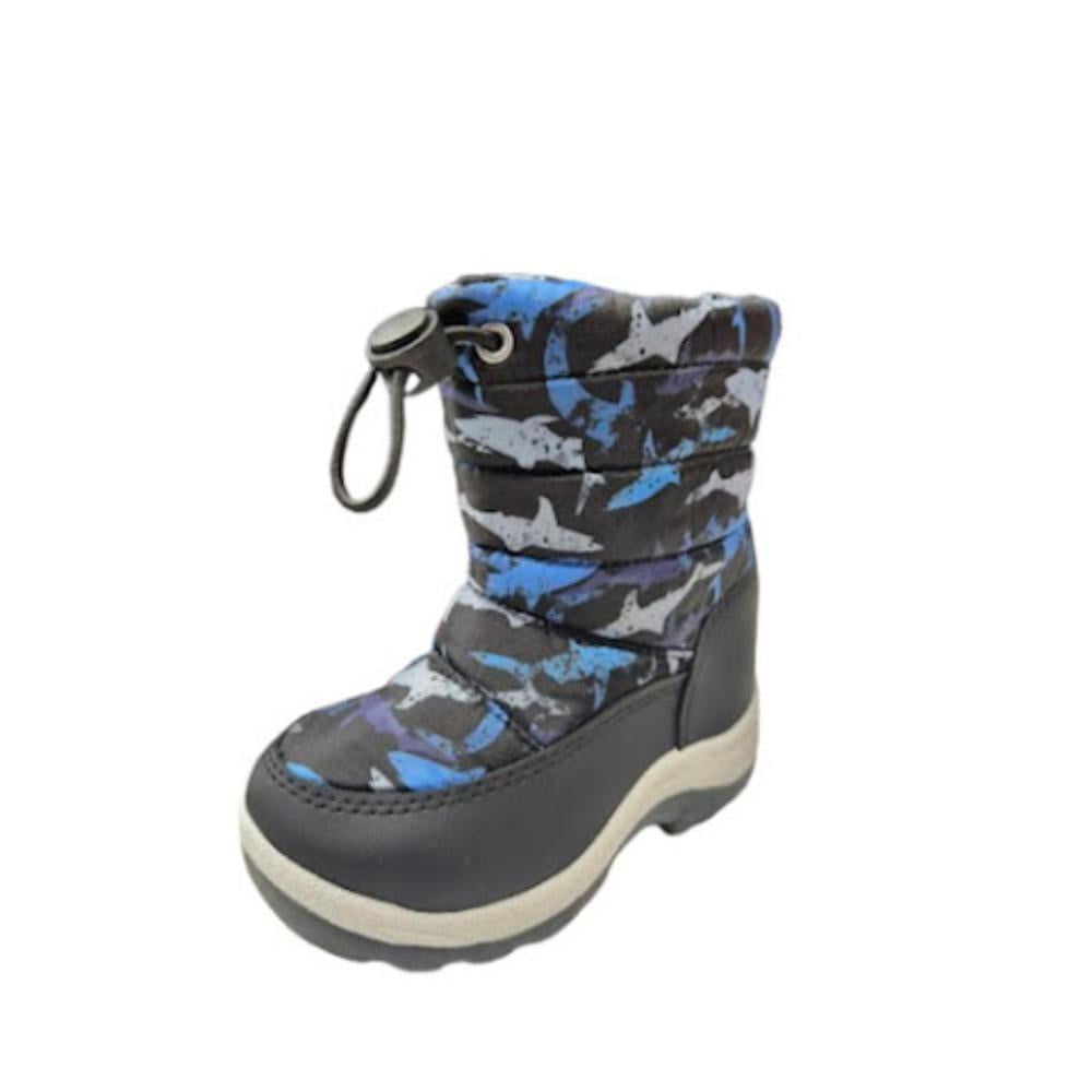 Vinnys Outlet - Bota De Nieve Niño Impermeable Azul