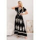 thumbnail image 1 of Maxi Vestido Largo Mujer Cruzado Estampado Casual Eventos 3383, 1 of 3