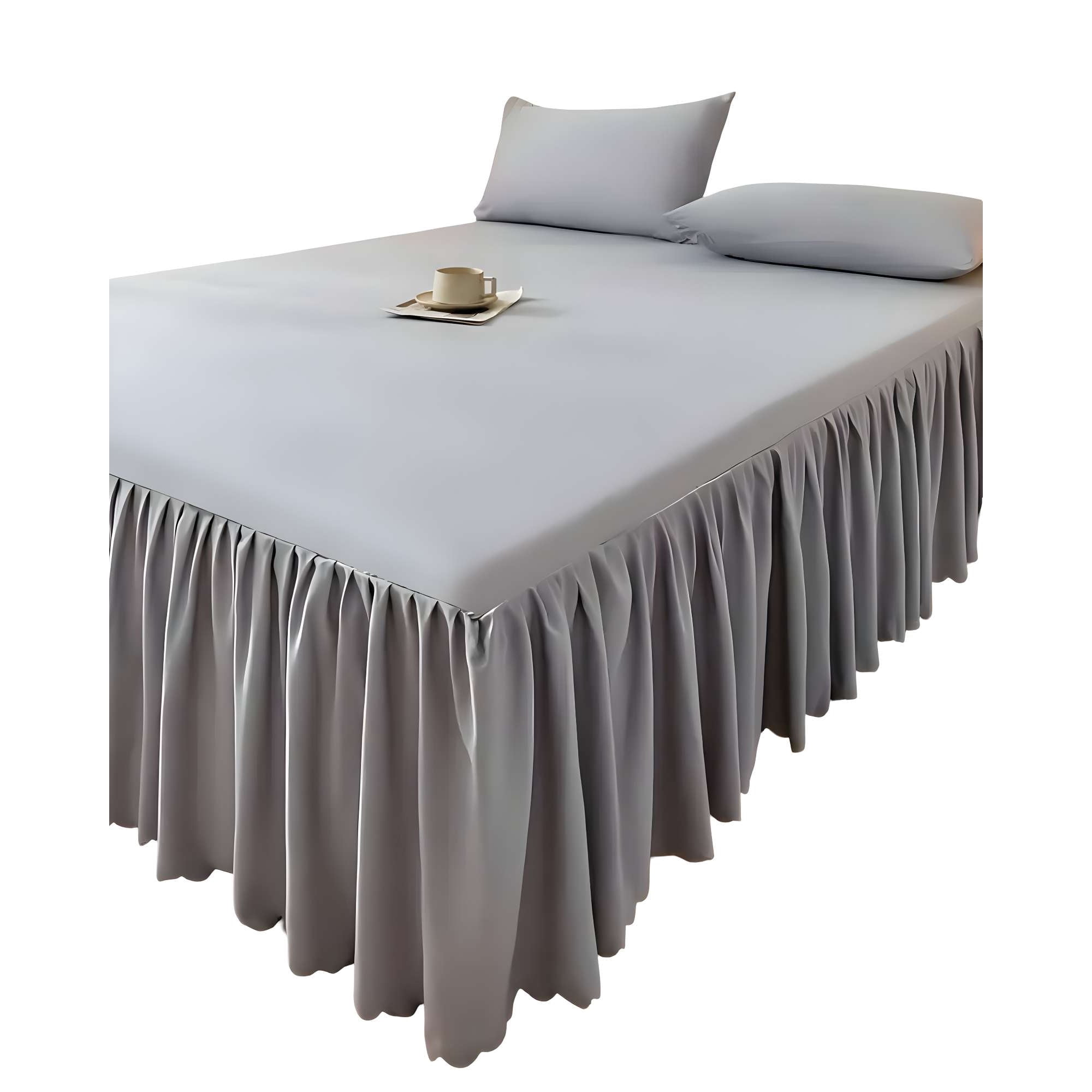 Genérico - Faldon Protector De Cama 2 Plazas 150x200 Cm 06