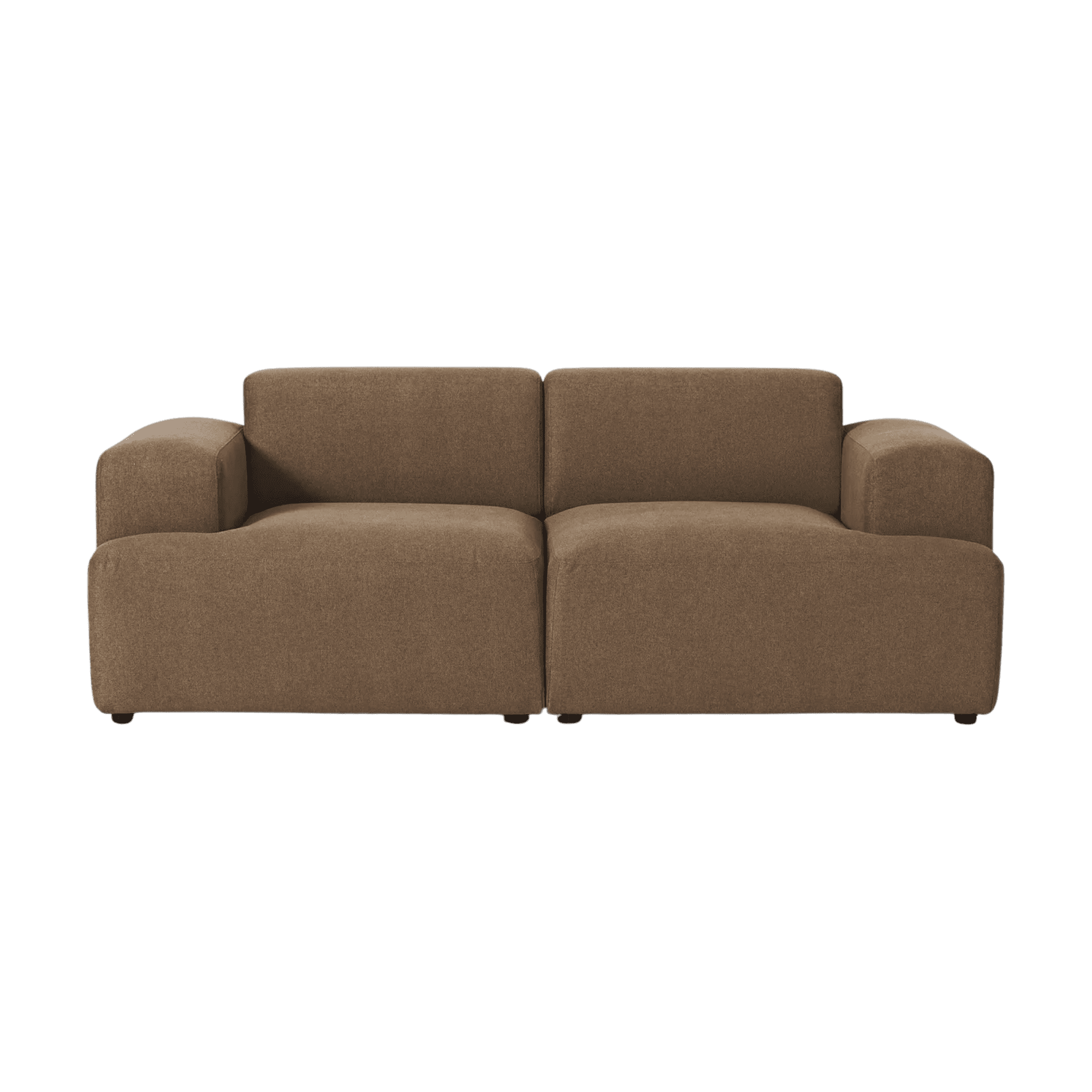 Franjawood - Sofa Gaspar 2 Cuerpo Tabaco