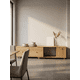 thumbnail image 3 of Rack TV Extensible Moderno Gran Almacenaje Con Cajones Madera 120-198X30X40cm, 3 of 6