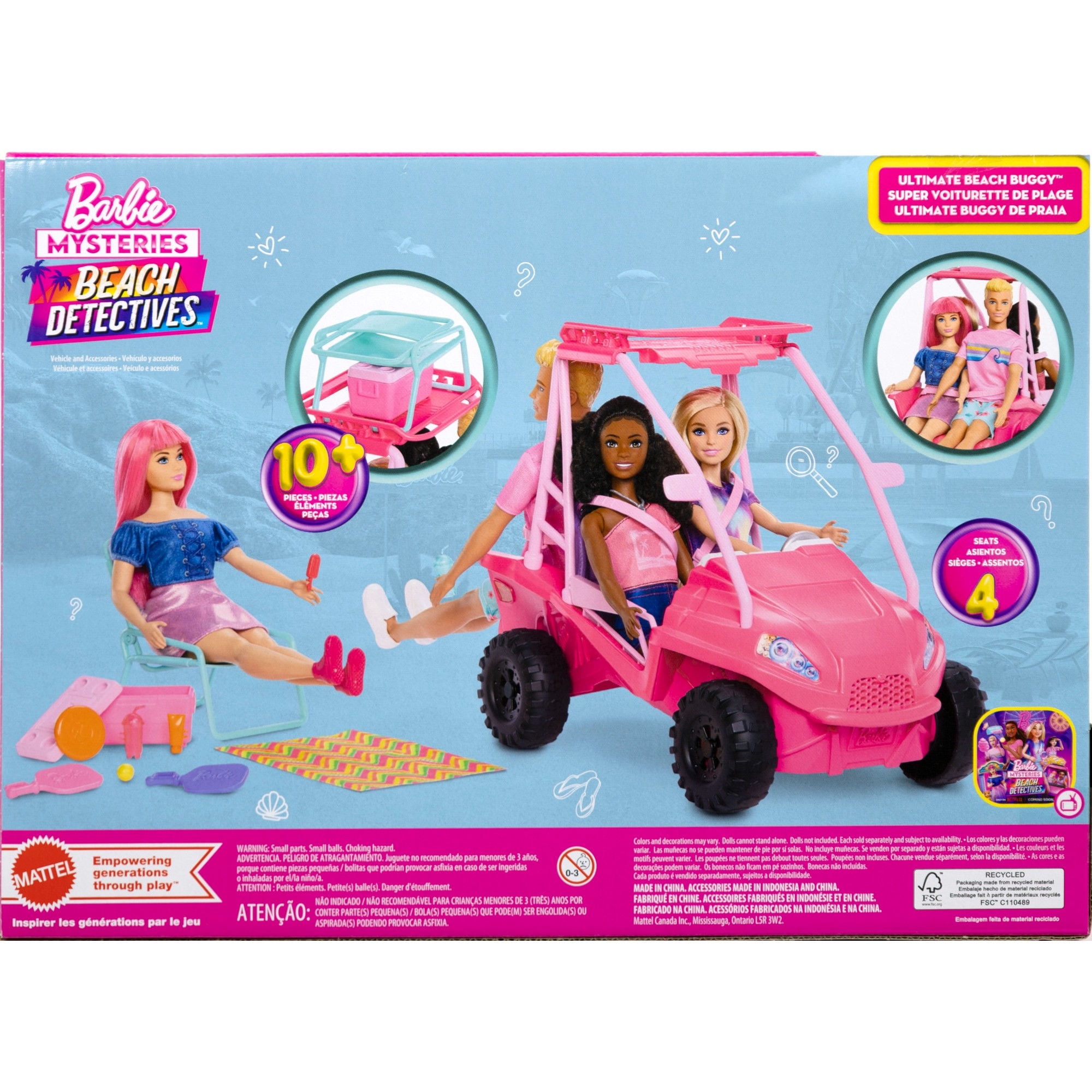 Muñeca Barbie Buggy De Playa