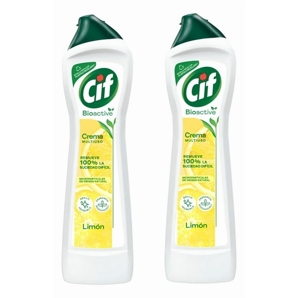 Pack x 2 Limpiador Crema Cif Bioactive Limón 750 gr