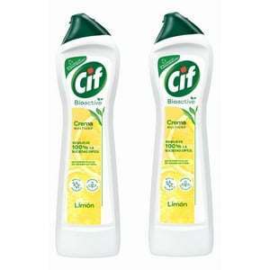 Pack X 2 Limpiador Crema Cif Bioactive Limón 750 Gr