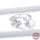 thumbnail image 2 of Anillo flor cerezo ajustable plata 925, 2 of 3