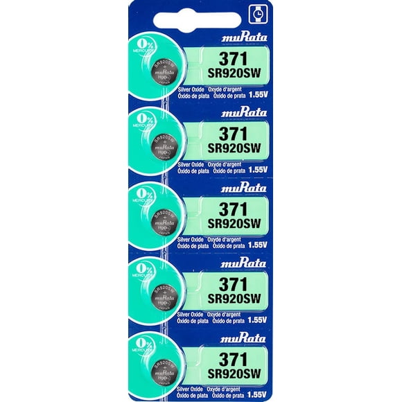 Batería Murata SR920SW, 1,55 V, 35 mAh, óxido de plata (5 veces)