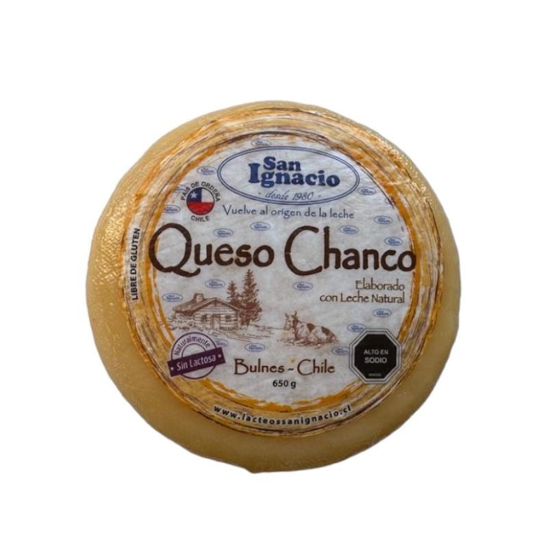 Queso Chanco Rueda 650 g San Ignacio