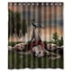 thumbnail image 1 of Cortina de ducha de The Vampire Diaries con ganchos (60 x 72 pulgadas), 1 of 3