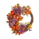 thumbnail image 3 of Guirnalda De Otoño Para Puerta Delantera, Guirnalda Artificial, Fiesta De Flores, Corona De Cosecha De Otoño, Flor Violeta, 3 of 5
