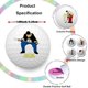 thumbnail image 4 of Pelotas de Golf Amitrely 4,26 cm Blancas Pack de 4 - Regalo Original, 4 of 6