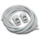 thumbnail image 1 of Cordones Elásticos iBungee 86 cm Gris Claro Sin Nudos, 1 of 6
