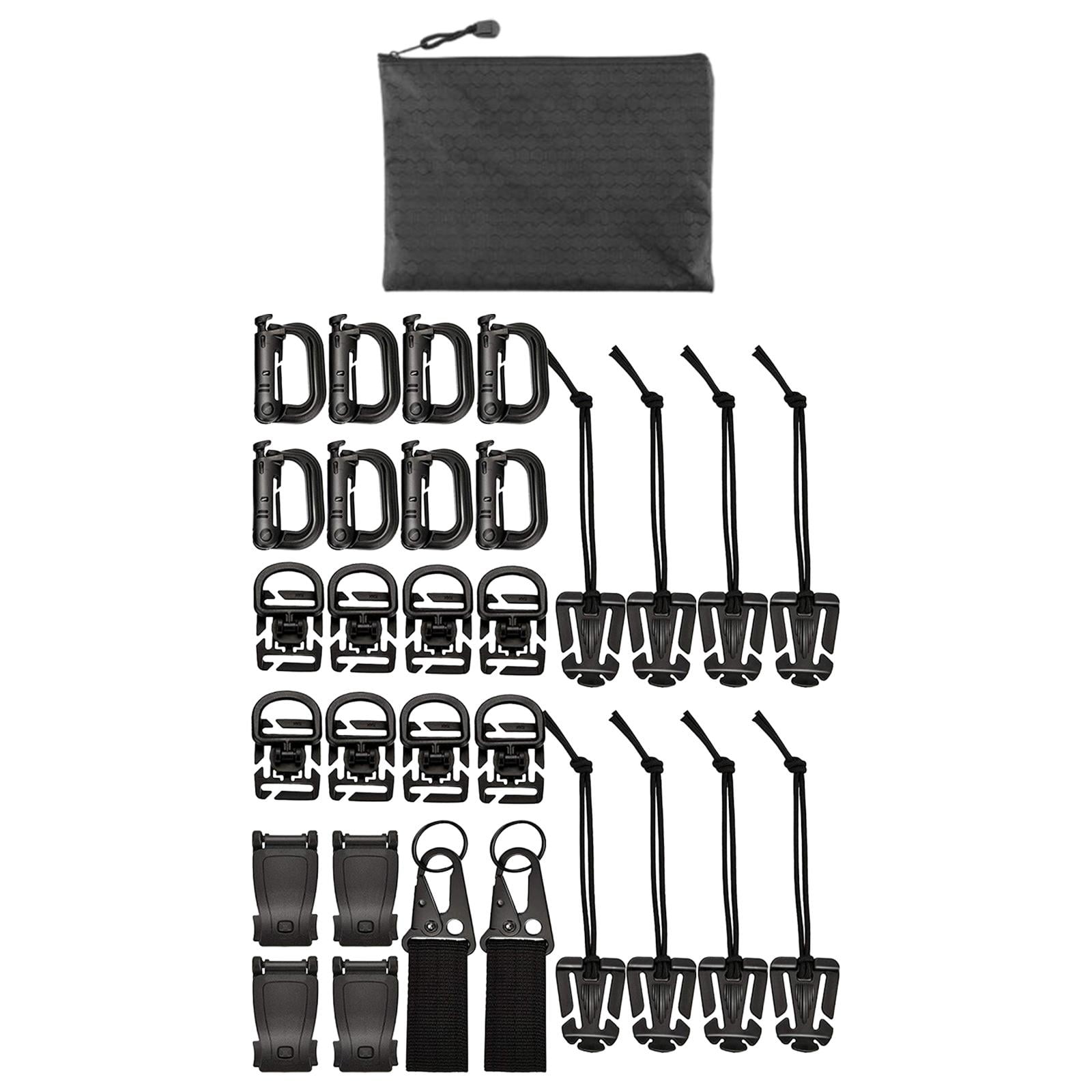 Magideal - Accesorios Tácticos Para , Hebilla De Herramienta De Gestión De Correa, Clip De Engranaje De Bloqueo, Con Bolsa De Almacenamiento Para