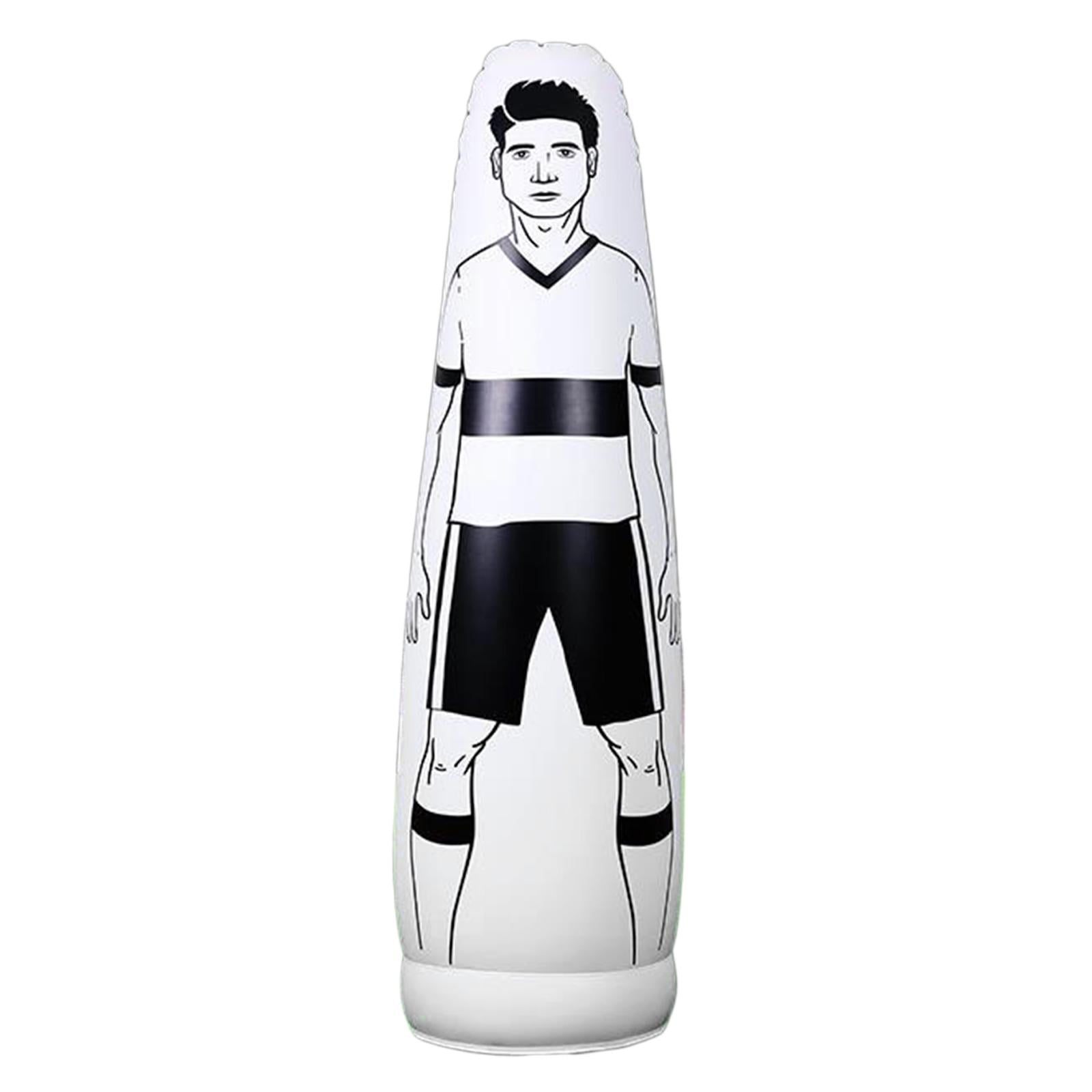 Ioensy - Saco De Boxeo Inflable Para Entrenamiento De Fútbol, Defensor Ficticio, Duradero, Para Pared, Blanco, 175cm