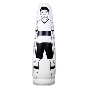 Ioensy - Saco De Boxeo Inflable Para Entrenamiento De Fútbol, Defensor Ficticio, Duradero, Para Pared, Blanco, 175Cm