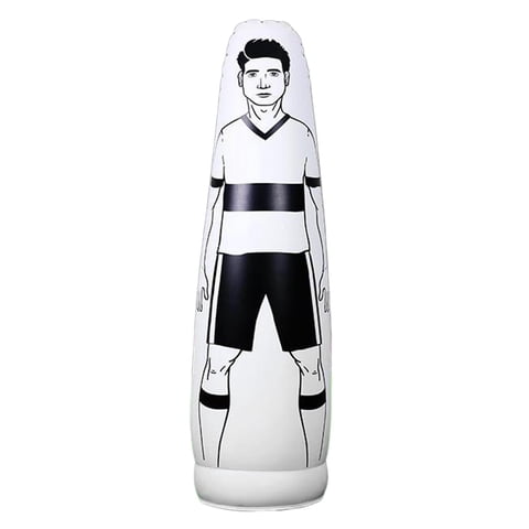 Ioensy - Saco De Boxeo Inflable Para Entrenamiento De Fútbol, Defensor Ficticio, Duradero, Para Pared, Blanco, 175Cm