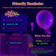 thumbnail image 2 of Globos HiFOL 100 piezas 30 cm UV neón púrpura brillantes, 2 of 7