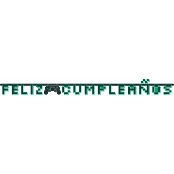 Guirnalda feliz cumpleaños gamer, 1 un