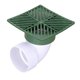 thumbnail image 2 of Rejilla de desagüe cuadrada NDS de 6 pulgadas para tubos de 3 y 4 pulgadas, color verde, 2 of 5