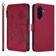 thumbnail image 2 of Funda Cartera Mariposa para [Samsung Galaxy A36 5G] con Soporte y Cremallera Rojo, 2 of 6