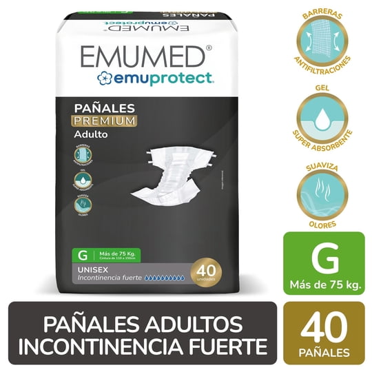 Pañales Emuprotect Premium Adulto G