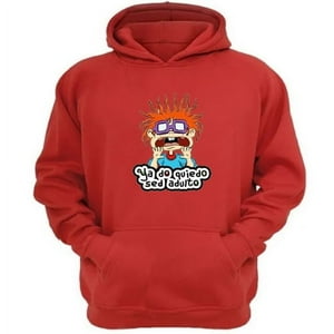 Genérico - Polerón Canguro Carlitos Dibujos Animados Rojo Talla Xl Unisex