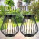 thumbnail image 2 of Farol Solar Exterior HPC Decor 2 Unid IP44 Negro Colgante, 2 of 3