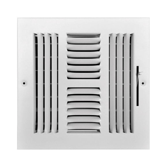 Registro de pared y techo Tru Aire, 20,32 cm de alto x 20,32 cm de ancho, 4 direcciones