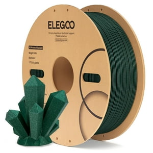 Filamento Para Impresora 3D Elegoo Pla Sparkle Green, 1,75 Mm, 1 Kg