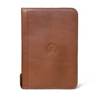 Portafolio Sharo Genuine Leather And Suede Folio Cuero Becerro