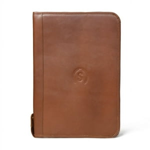 Portafolio Sharo Genuine Leather And Suede Folio Cuero Becerro