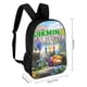 thumbnail image 2 of Pikmin-theme Backpack, Campus style schoolbag Bookbag with Adjustable Shoulder Straps And Large Zip Compartment, Unisex Travel Bags., 2 of 6