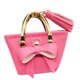 thumbnail image 4 of Bolso De Mu?ecas A Escala 1/6, Adorno De Casa De Mu?ecas De Cuero PU Para Mu?ecas De 12 ", Regalo Artesanal, Rosa Y Rojo, 4 of 5