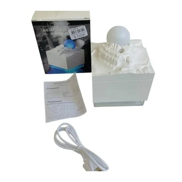 Genérico - Humidificador Vaporizador Ultrasonico Ambiente Esterilizado Lunas Meteorito + Esencias